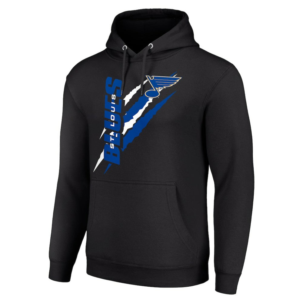 St. Louis Blues Starter Color Scratch Fleece Pullover Hoodie - Black | US 201059223