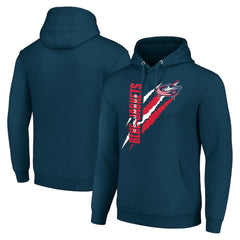 Columbus Blue Jackets Starter Color Scratch Fleece Pullover Hoodie - Blue | US 201059227