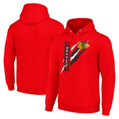 Chicago Blackhawks Starter Color Scratch Fleece Pullover Hoodie - Red | US 201059244
