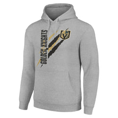 Vegas Golden Knights Starter Color Scratch Fleece Pullover Hoodie - Heather Gray | US 201059255