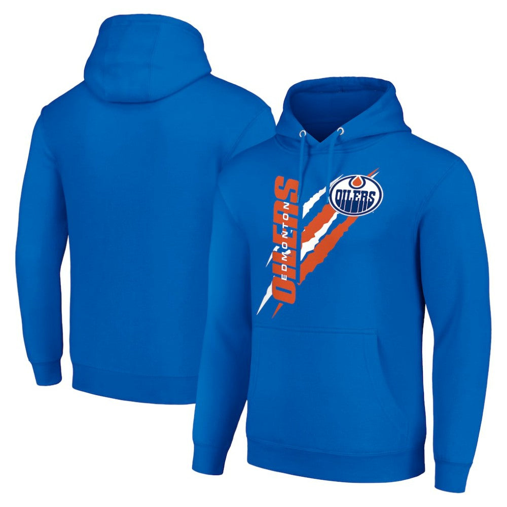 Edmonton Oilers Starter Color Scratch Fleece Pullover Hoodie - Royal | US 201059260