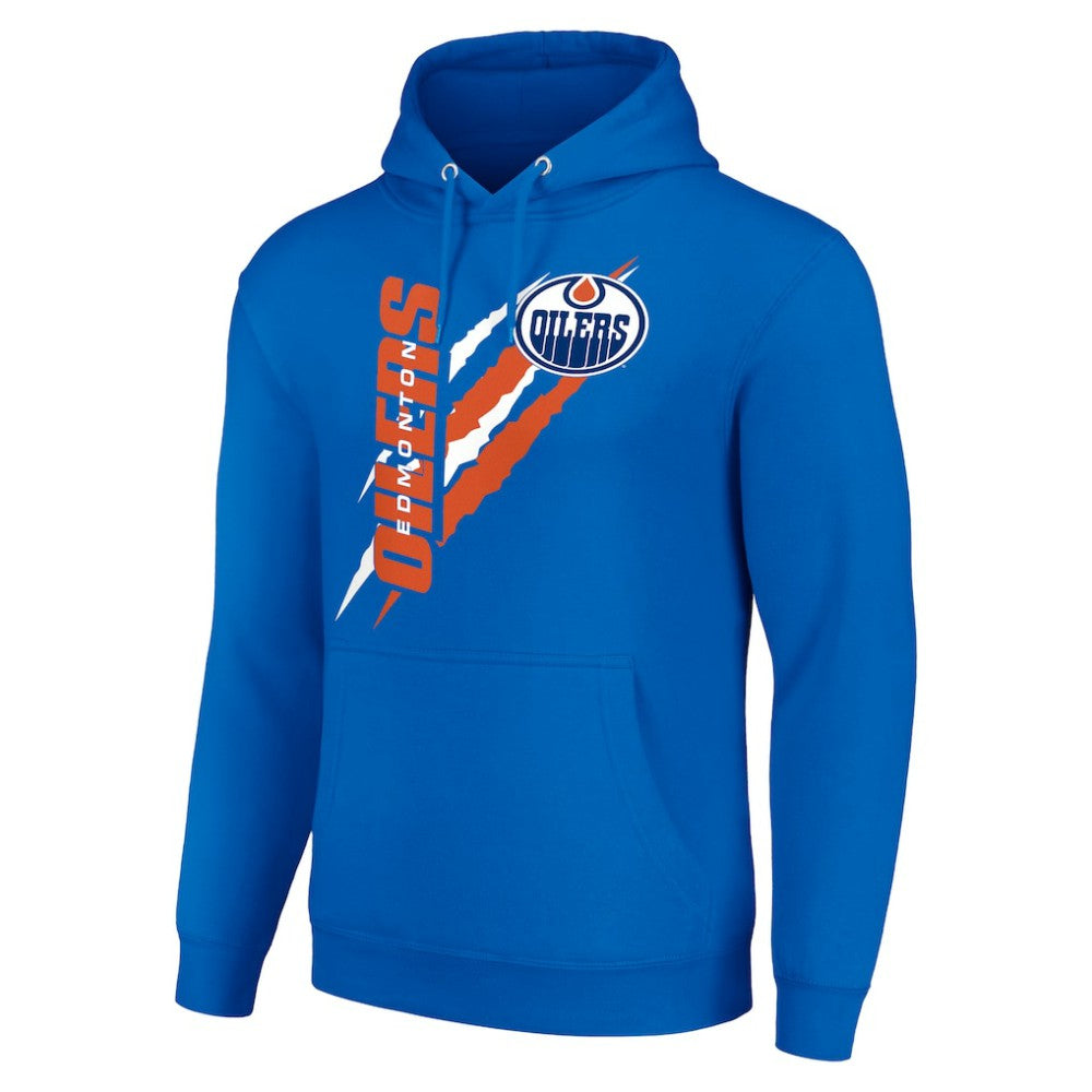 Edmonton Oilers Starter Color Scratch Fleece Pullover Hoodie - Royal | US 201059260