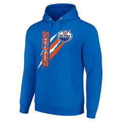 Edmonton Oilers Starter Color Scratch Fleece Pullover Hoodie - Royal | US 201059260