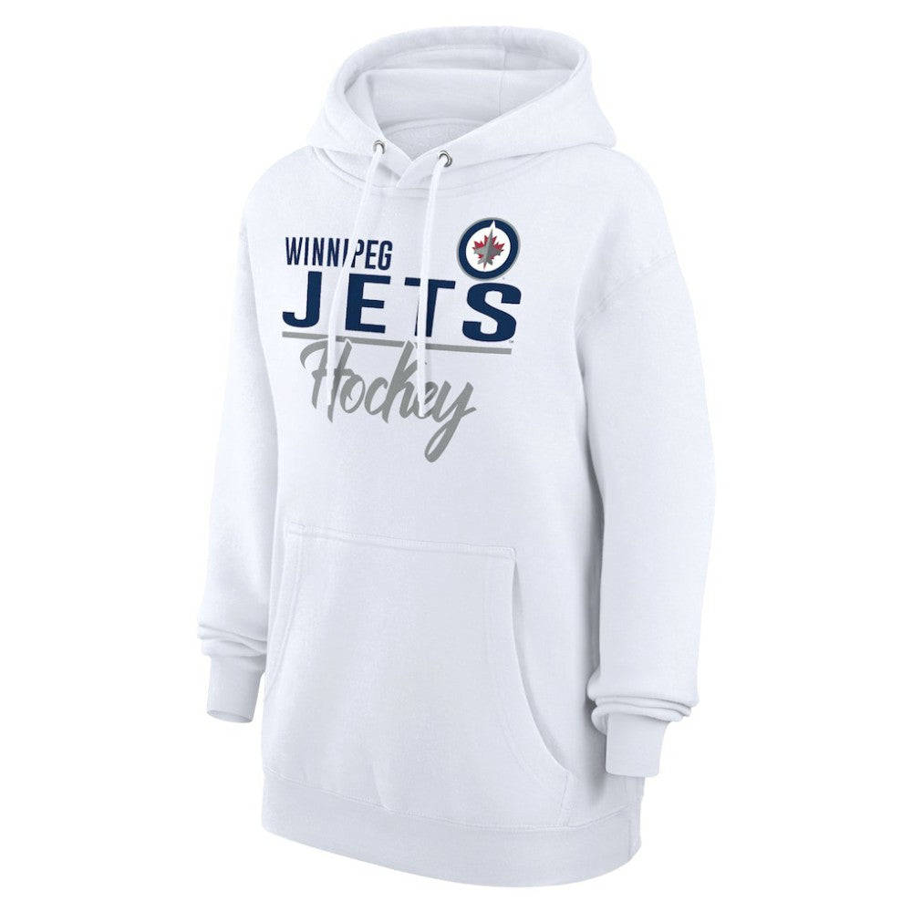 Winnipeg Jets G-III 4Her by Carl Banks Women's Team Fleece Pullover Hoodie - White | US 201059282
