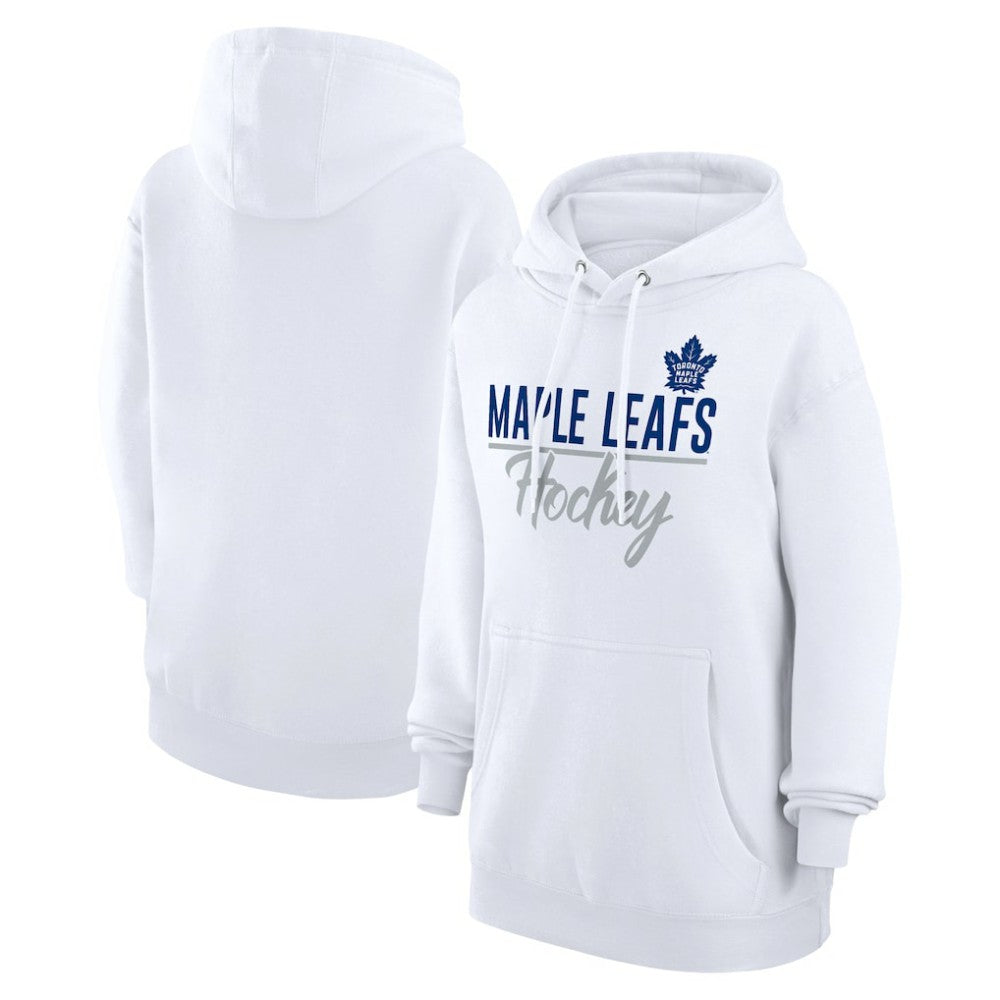 Toronto Maple Leafs G-III 4Her by Carl Banks Women's Team Fleece Pullover Hoodie - White | US 201059295