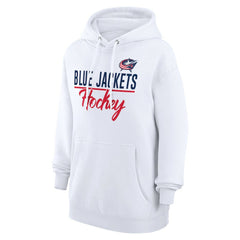 Columbus Blue Jackets G-III 4Her by Carl Banks Women's Team Fleece Pullover Hoodie - White | US 201059301