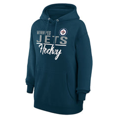 Winnipeg Jets G-III 4Her by Carl Banks Women's Team Fleece Pullover Hoodie - Navy | US 201059325