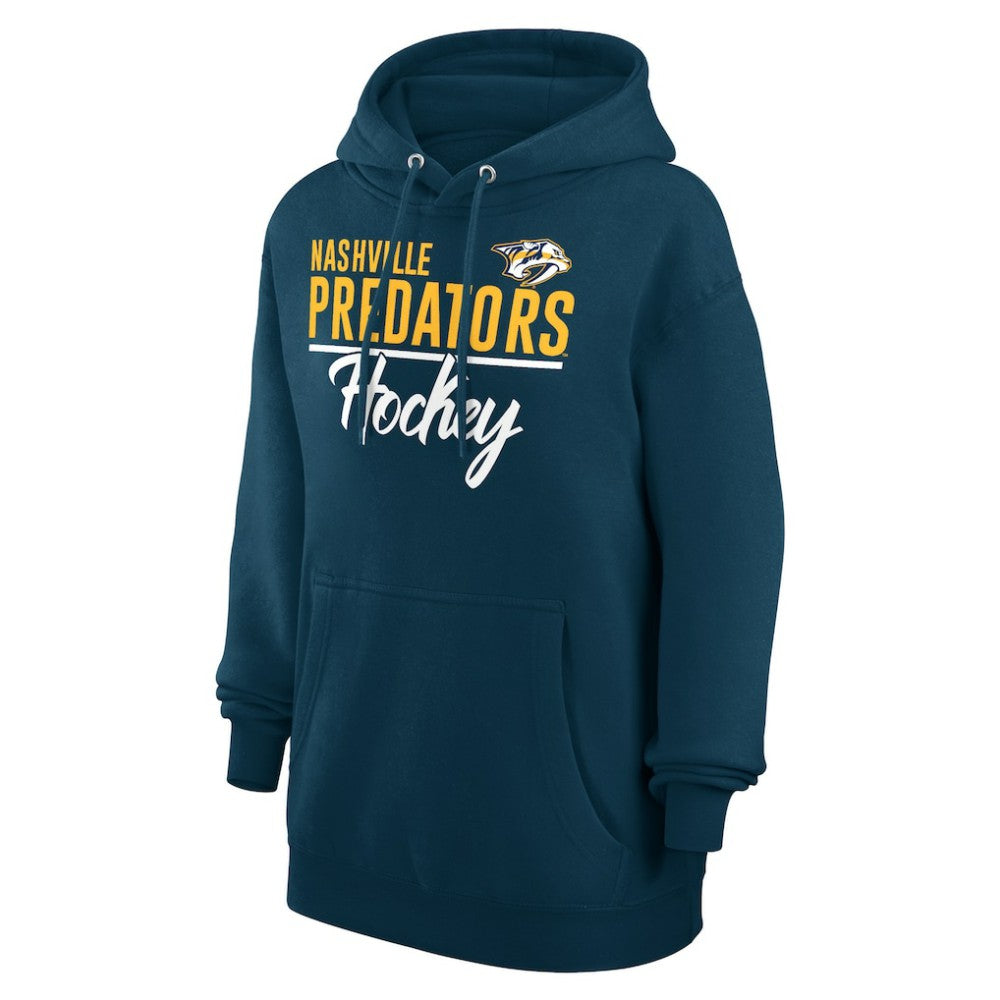 Nashville Predators G-III 4Her by Carl Banks Women's Team Fleece Pullover Hoodie - Navy | US 201059326