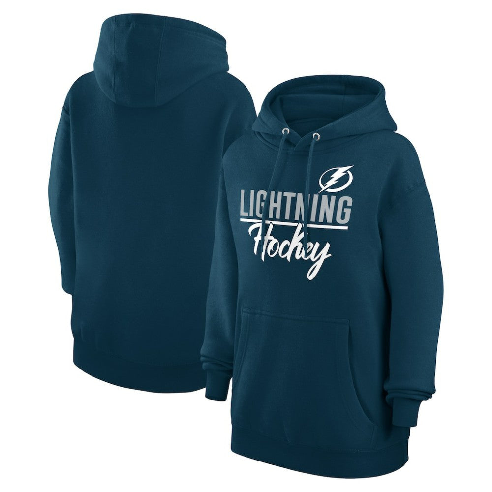 Tampa Bay Lightning G-III 4Her by Carl Banks Women's Team Fleece Pullover Hoodie - Navy | US 201059329