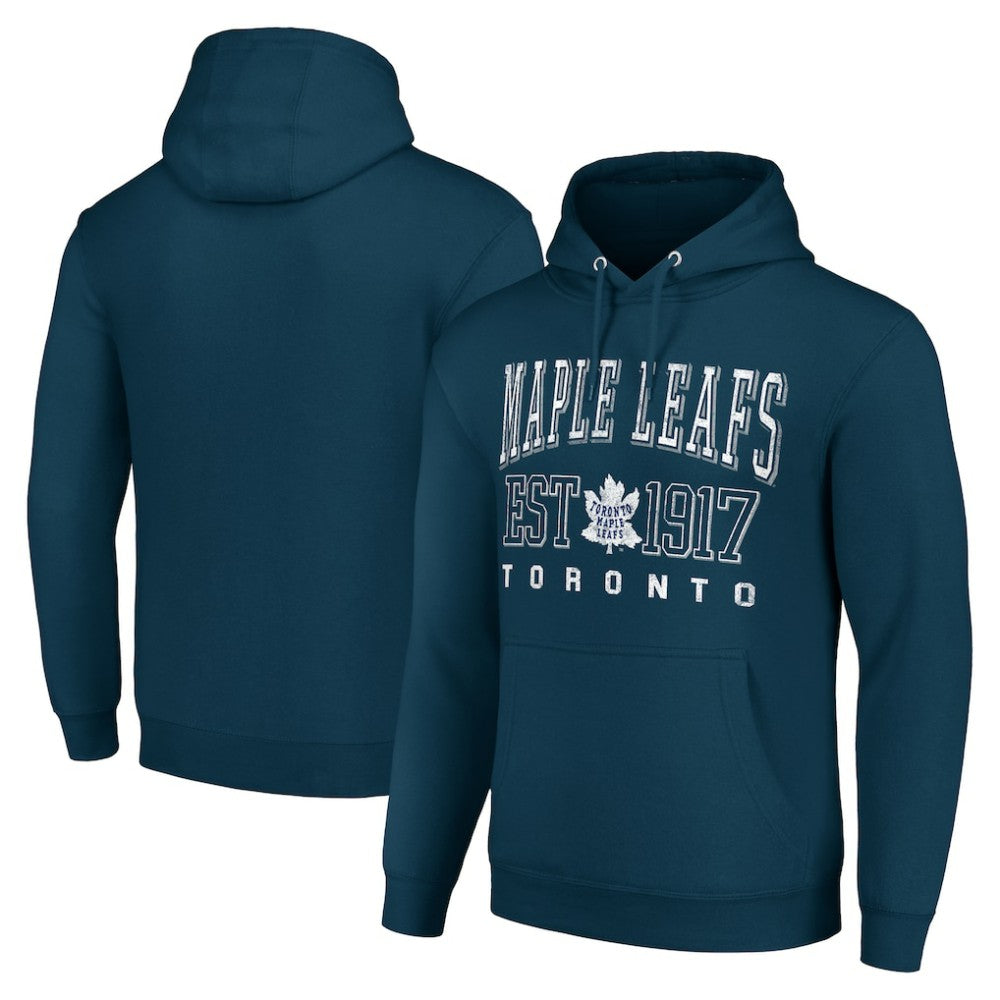 Toronto Maple Leafs Starter Retro Graphic Pullover Hoodie - Navy | US 201059343