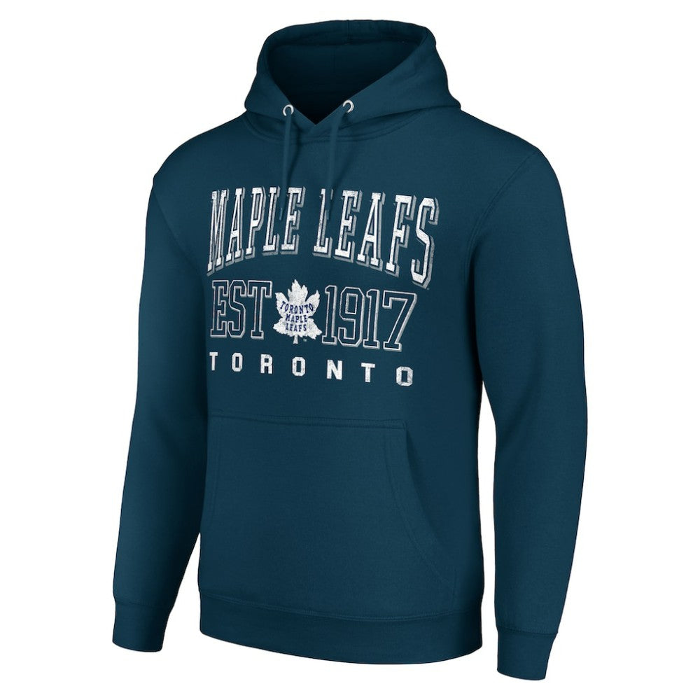 Toronto Maple Leafs Starter Retro Graphic Pullover Hoodie - Navy | US 201059343