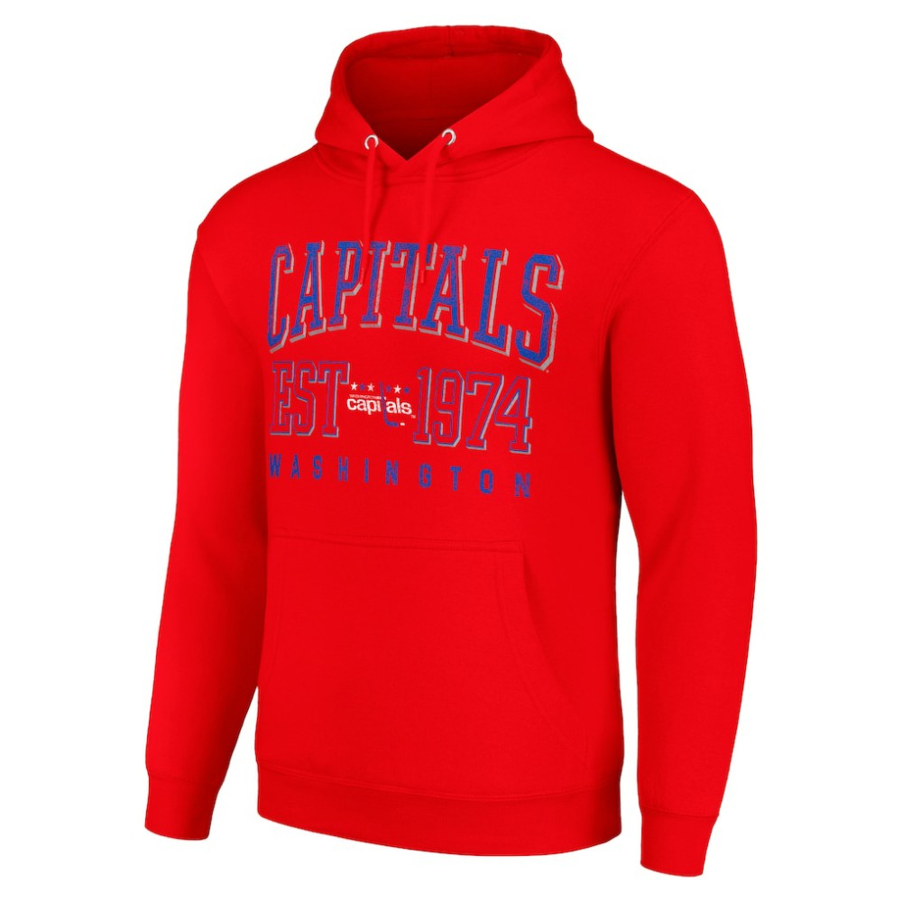 Washington Capitals Starter Retro Graphic Pullover Hoodie - Red | US 201059353