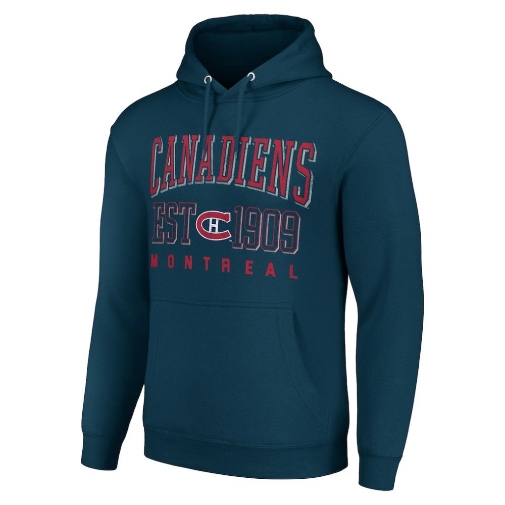 Montreal Canadiens Starter Retro Graphic Pullover Hoodie - Navy | US 201059355
