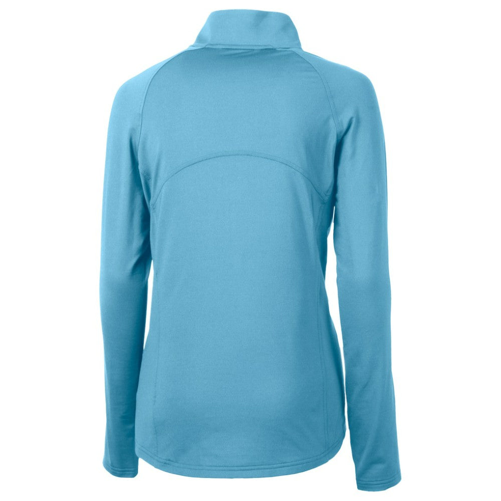 Milwaukee Brewers Cutter & Buck Women's City Connect Adapt Eco Knit Recycled Half-Zip Pullover Top - Powder Blue Pullover