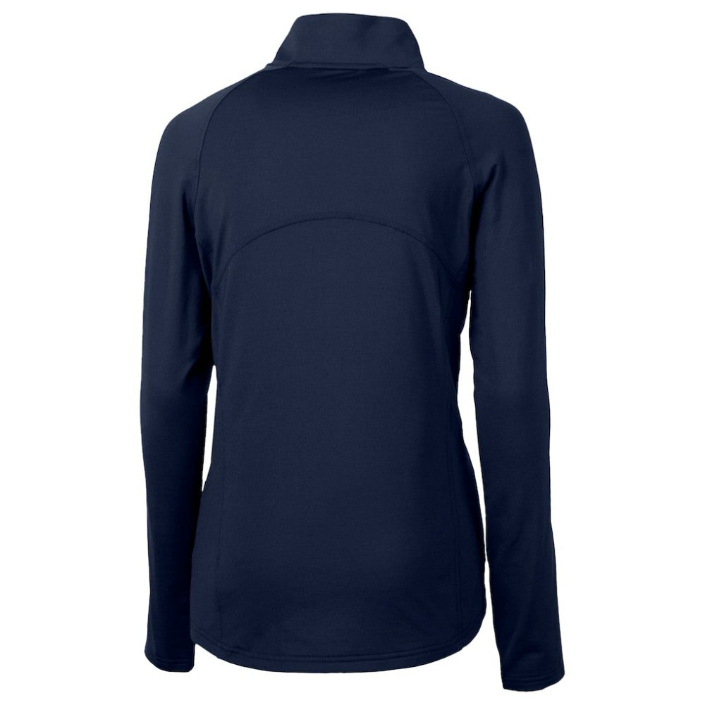 Chicago Cubs Cutter & Buck Women's City Connect Adapt Eco Knit Recycled Half-Zip Pullover Top - Navy Pullover