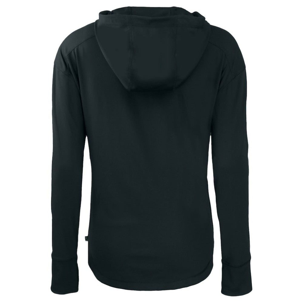 San Diego Padres Cutter & Buck Women's City Connect Daybreak Eco Recycled Full-Zip Hoodie - Black Hoodies