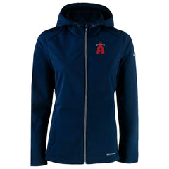 Los Angeles Angels Cutter & Buck Women's City Connect Evoke Eco Softshell Recycled Full-Zip Hoodie Jacket - Navy Jackets
