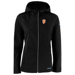 San Francisco Giants Cutter & Buck Women's City Connect Evoke Eco Softshell Recycled Full-Zip Hoodie Jacket - Black Jackets