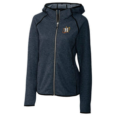Houston Astros Cutter & Buck Women's City Connect Mainsail Full-Zip Hooded Jacket - Heather Navy Jackets