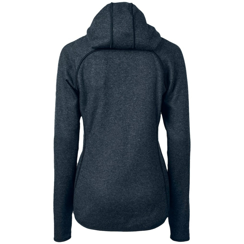 Chicago Cubs Cutter & Buck Women's City Connect Mainsail Full-Zip Hooded Jacket - Heather Navy Jackets