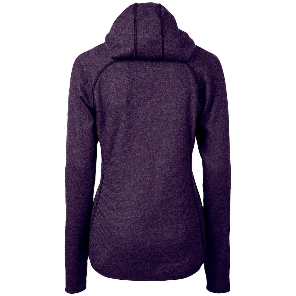 Colorado Rockies Cutter & Buck Women's City Connect Mainsail Full-Zip Hooded Jacket - Heather Purple Jackets