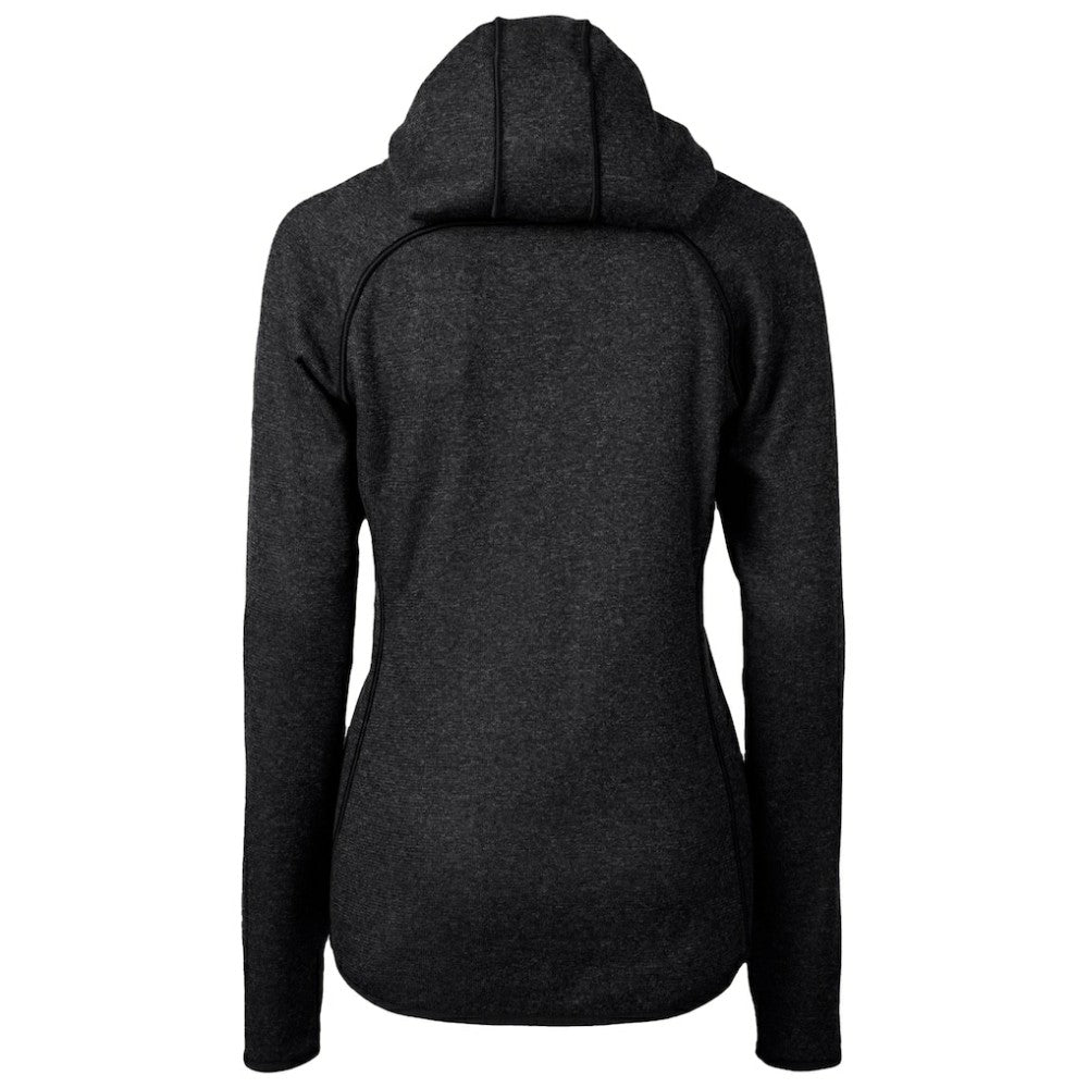 Los Angeles Dodgers Cutter & Buck Women's City Connect Mainsail Full-Zip Hooded Jacket - Heather Charcoal Jackets