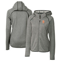 San Francisco Giants Cutter & Buck Women's City Connect Mainsail Full-Zip Hooded Jacket - Heather Gray Jackets