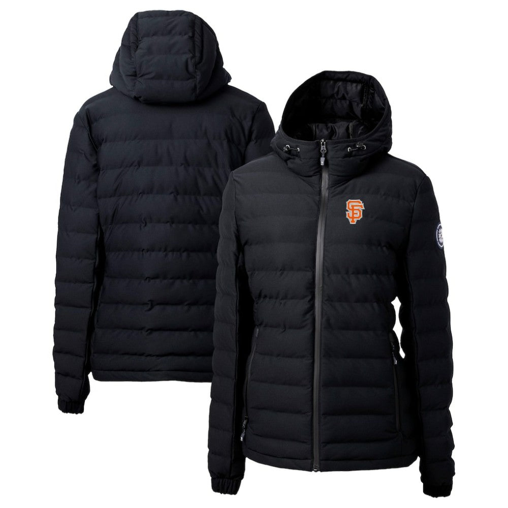 San Francisco Giants Cutter & Buck Women's City Connect Mission Ridge Repreve Eco Insulated Full-Zip Puffer Jacket - Black Jackets