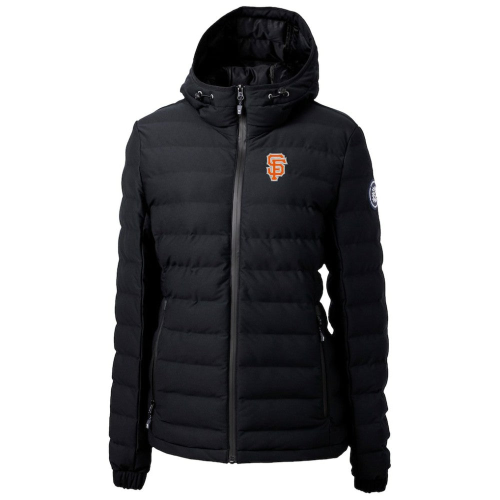 San Francisco Giants Cutter & Buck Women's City Connect Mission Ridge Repreve Eco Insulated Full-Zip Puffer Jacket - Black Jackets