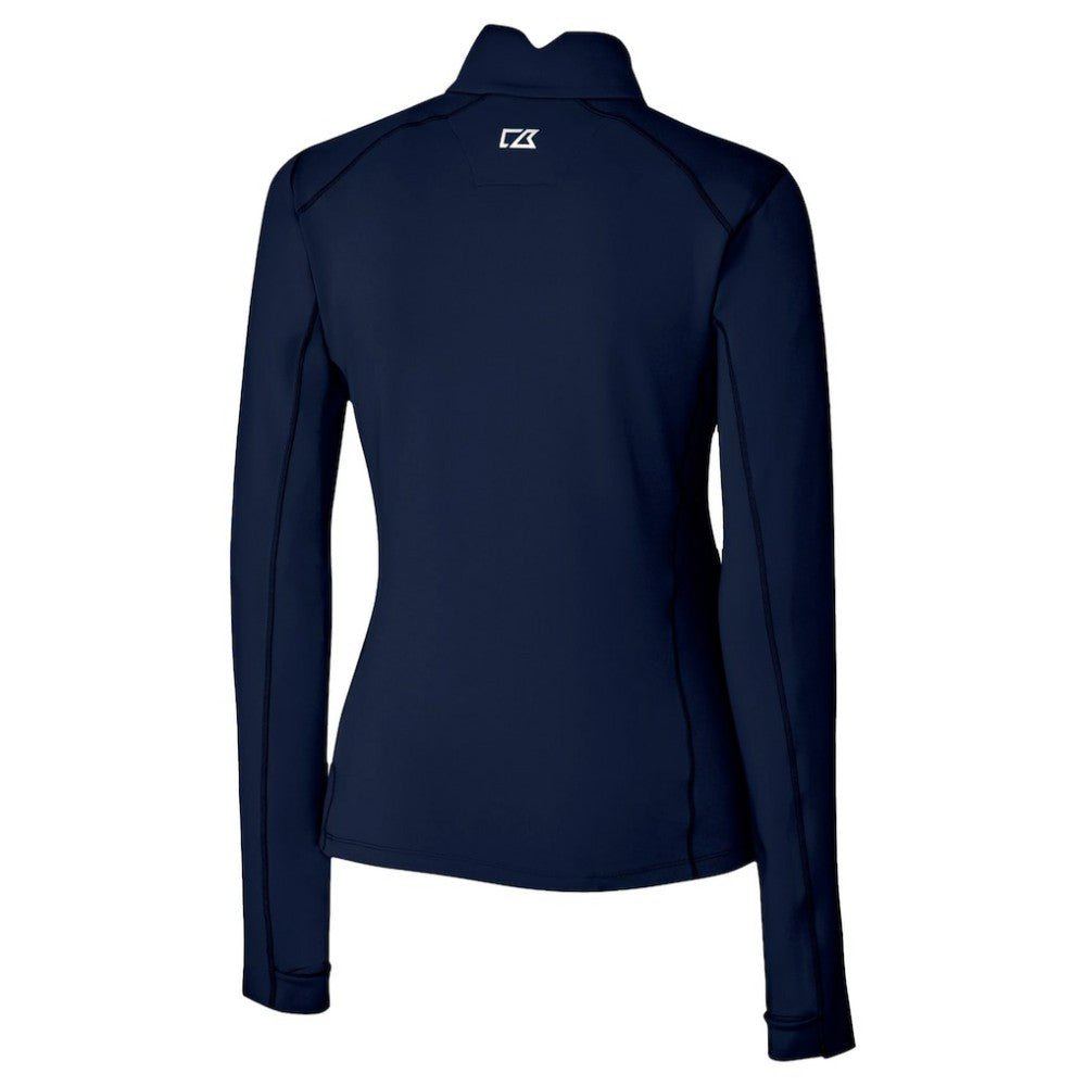 Chicago Cubs Cutter & Buck Women's City Connect Traverse Stretch Quarter-Zip Pullover Top - Navy Pullover