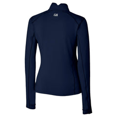 Chicago Cubs Cutter & Buck Women's City Connect Traverse Stretch Quarter-Zip Pullover Top - Navy Pullover