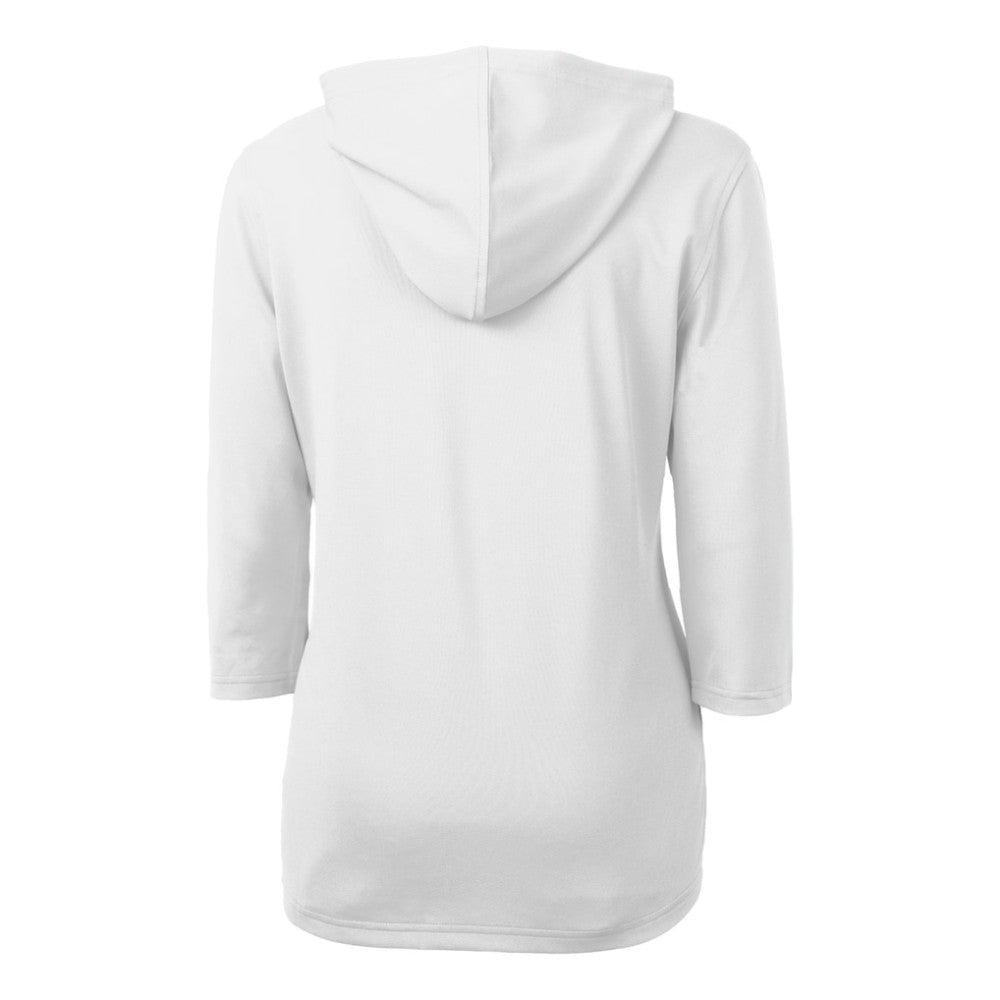 Chicago Cubs Cutter & Buck Women's City Connect Virtue Eco Pique Recycled Half-Zip Pullover Hoodie - White Hoodies