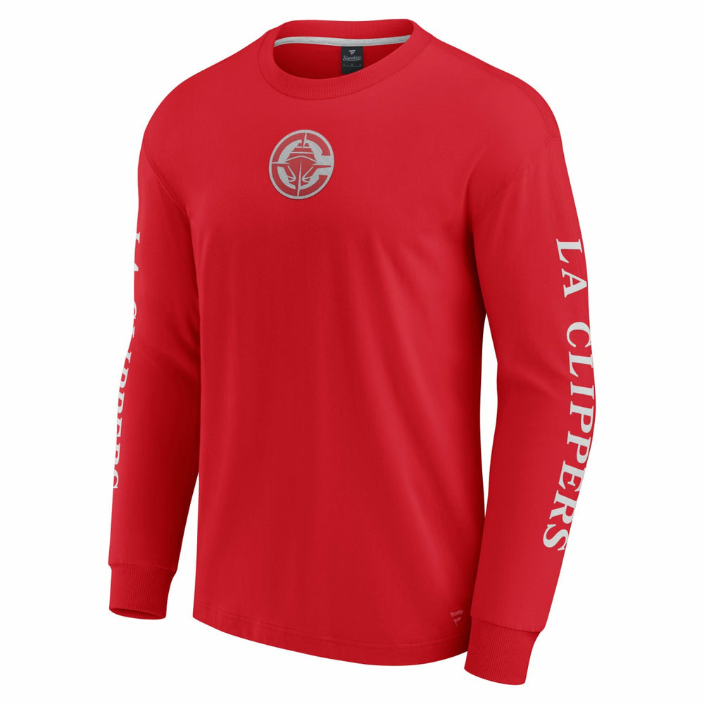 LA Clippers Elements Strive Long Sleeve T-Shirt  Red - Fanatics