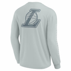 Los Angeles Lakers Elements Strive Long Sleeve T-Shirt  Gray - Fanatics
