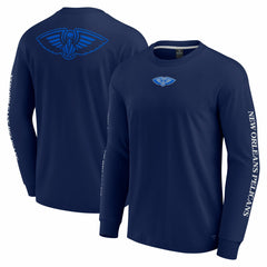 New Orleans Pelicans Elements Strive Long Sleeve T-Shirt  Navy - Fanatics