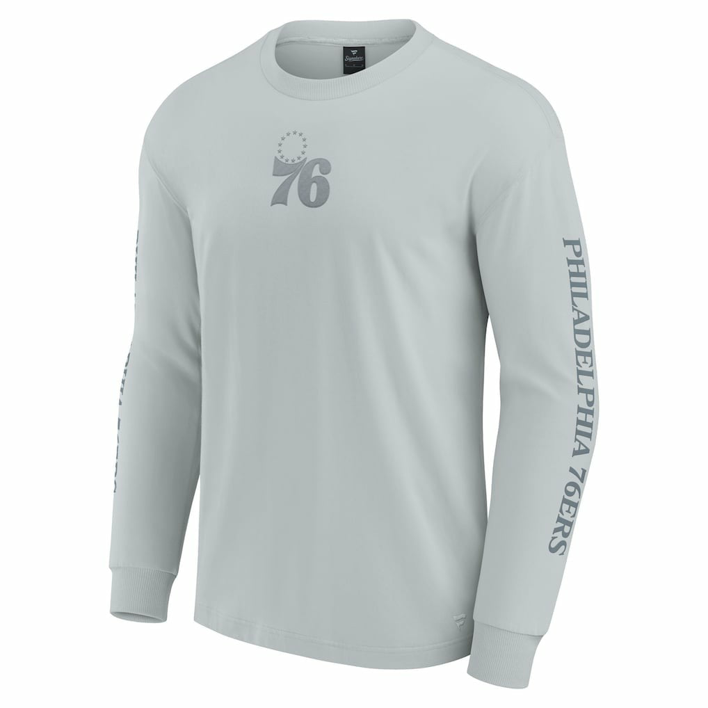Philadelphia 76ers Elements Strive Long Sleeve T-Shirt  Gray - Fanatics