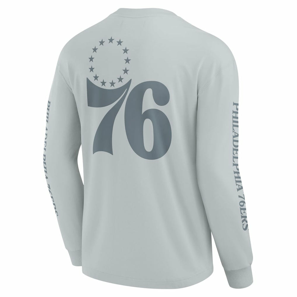 Philadelphia 76ers Elements Strive Long Sleeve T-Shirt  Gray - Fanatics