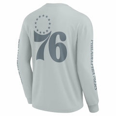 Philadelphia 76ers Elements Strive Long Sleeve T-Shirt  Gray - Fanatics