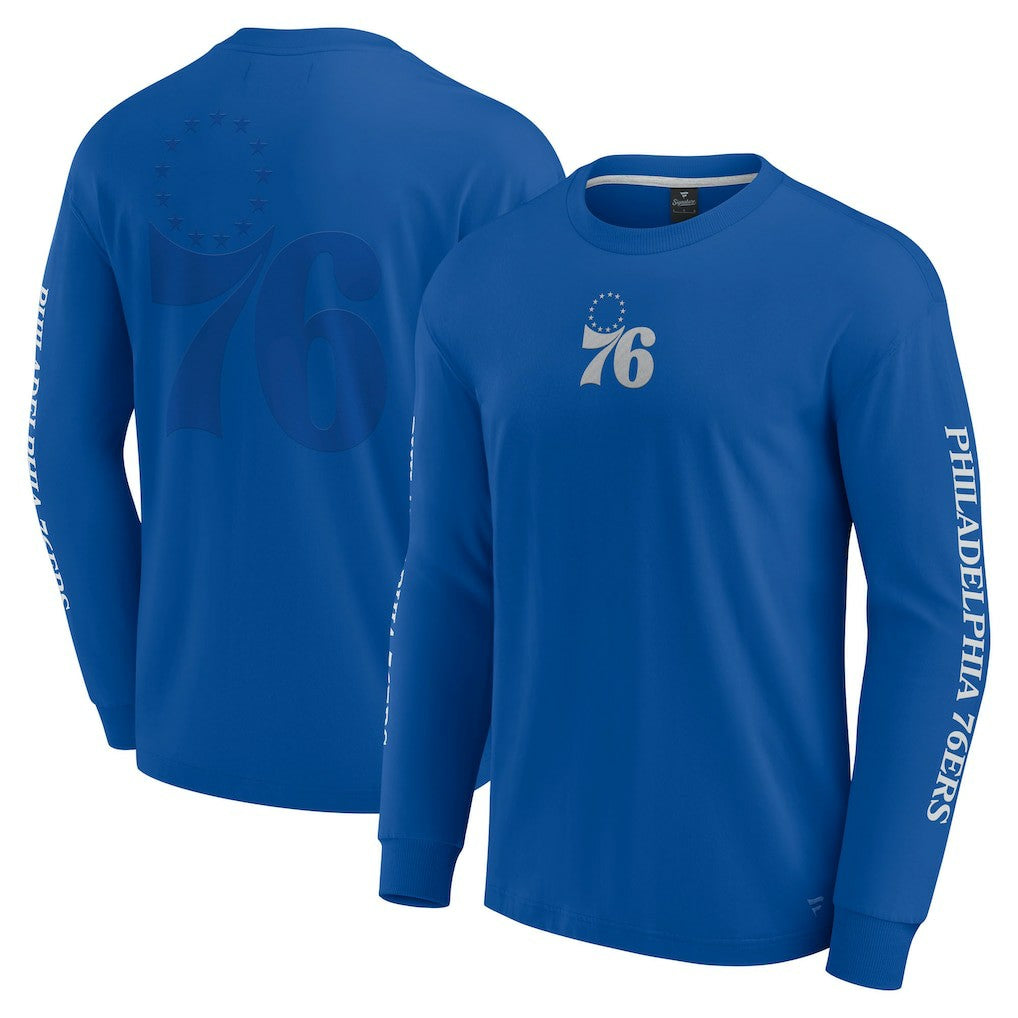 Philadelphia 76ers Elements Strive Long Sleeve T-Shirt  Royal - Fanatics