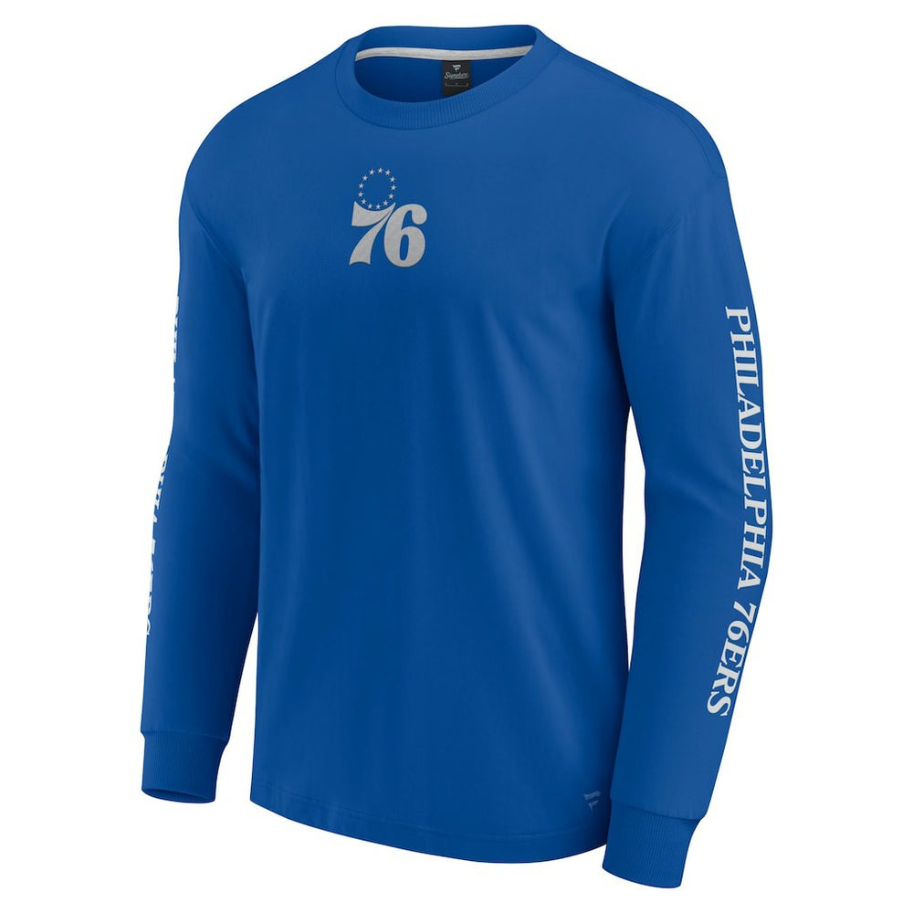 Philadelphia 76ers Elements Strive Long Sleeve T-Shirt  Royal - Fanatics