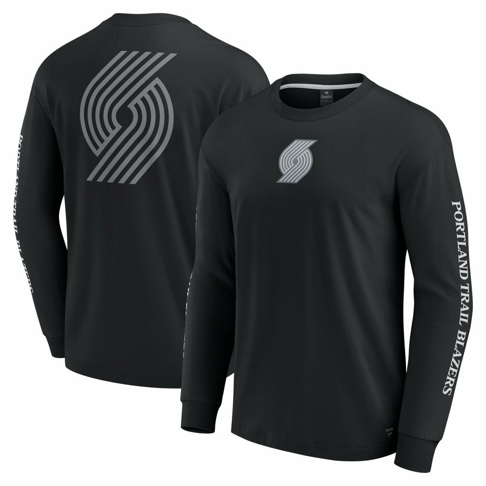 Portland Trail Blazers Elements Strive Long Sleeve T-Shirt  Black - Fanatics