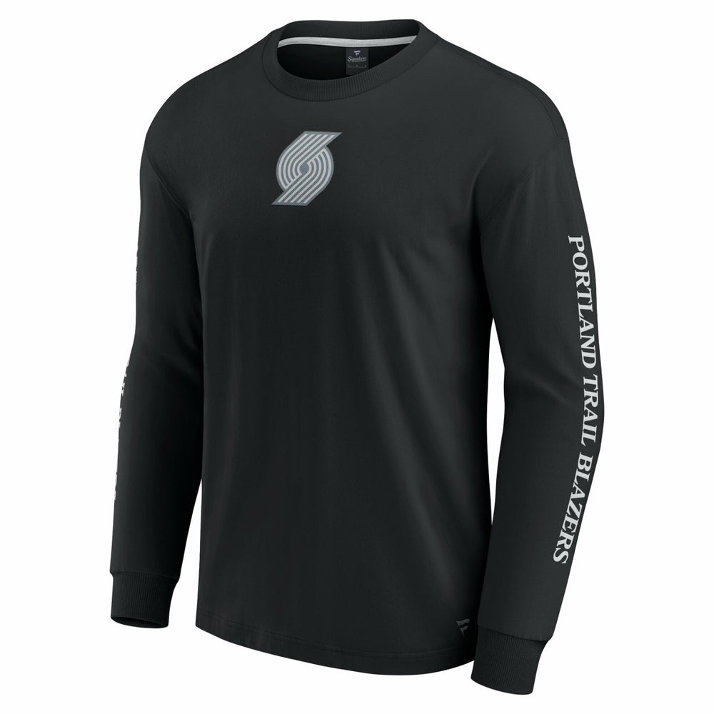 Portland Trail Blazers Elements Strive Long Sleeve T-Shirt  Black - Fanatics