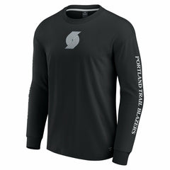 Portland Trail Blazers Elements Strive Long Sleeve T-Shirt  Black - Fanatics