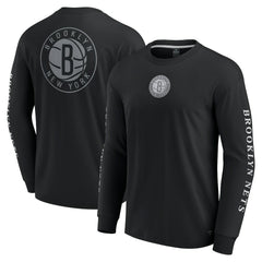 Brooklyn Nets Elements Strive Long Sleeve T-Shirt  Black - Fanatics