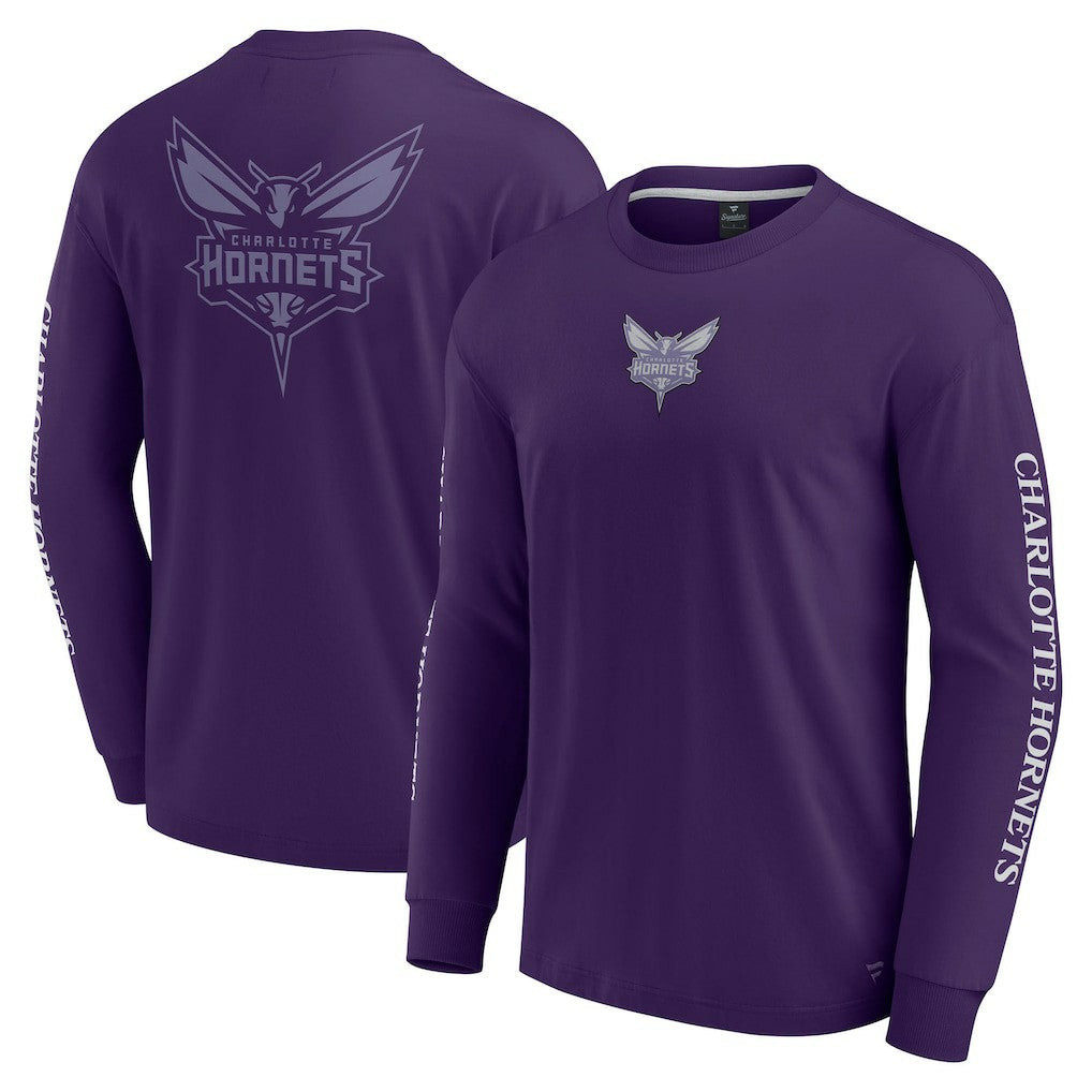 Charlotte Hornets Elements Strive Long Sleeve T-Shirt  Purple - Fanatics