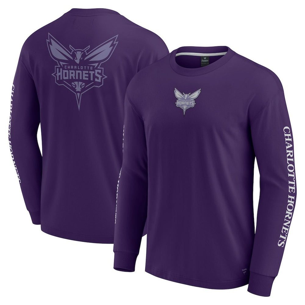 Charlotte Hornets Elements Strive Long Sleeve T-Shirt  Purple - Fanatics