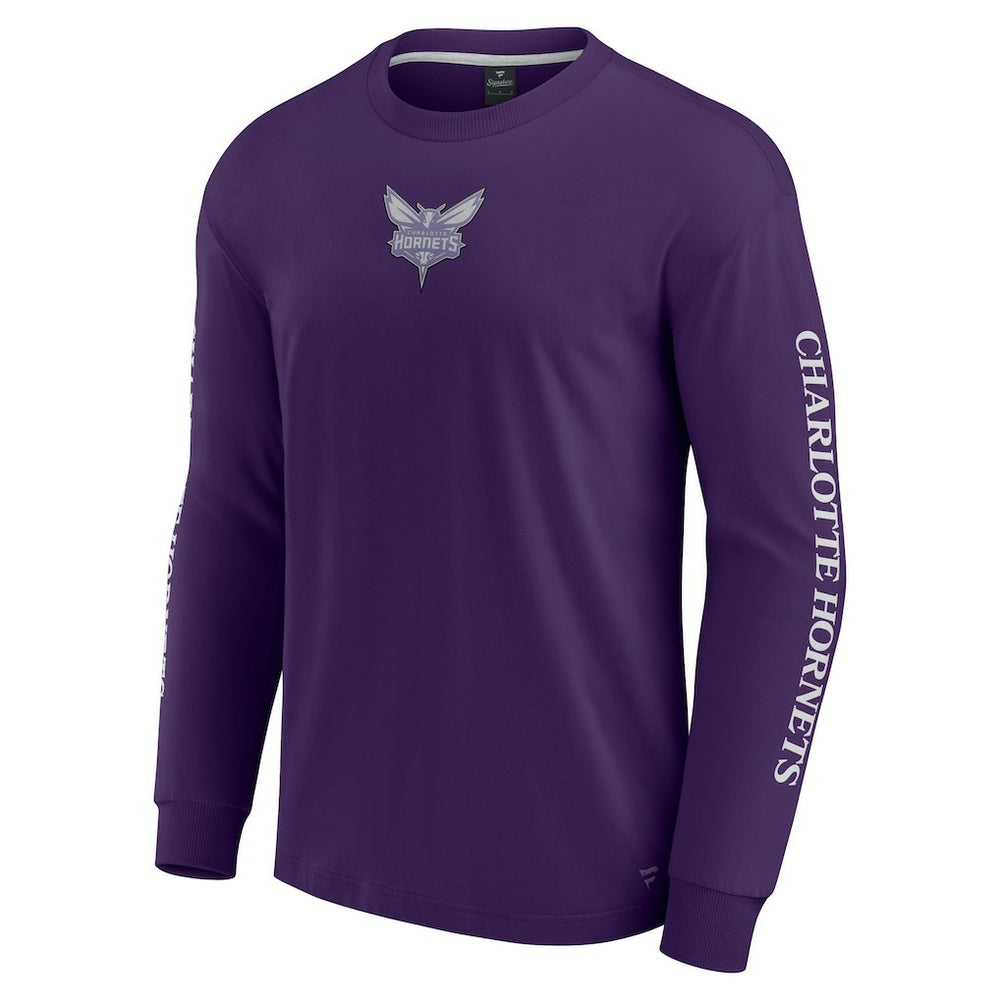 Charlotte Hornets Elements Strive Long Sleeve T-Shirt  Purple - Fanatics