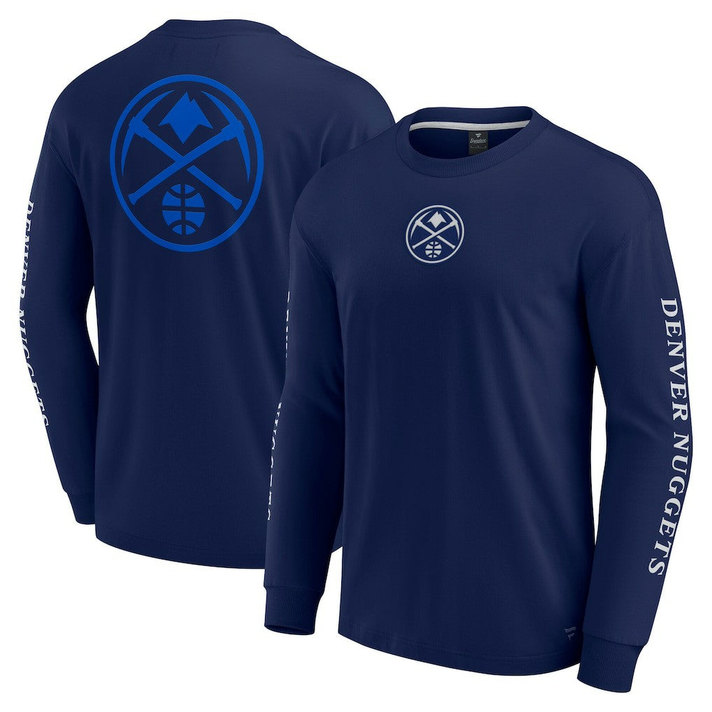 Denver Nuggets Elements Strive Long Sleeve T-Shirt  Navy - Fanatics