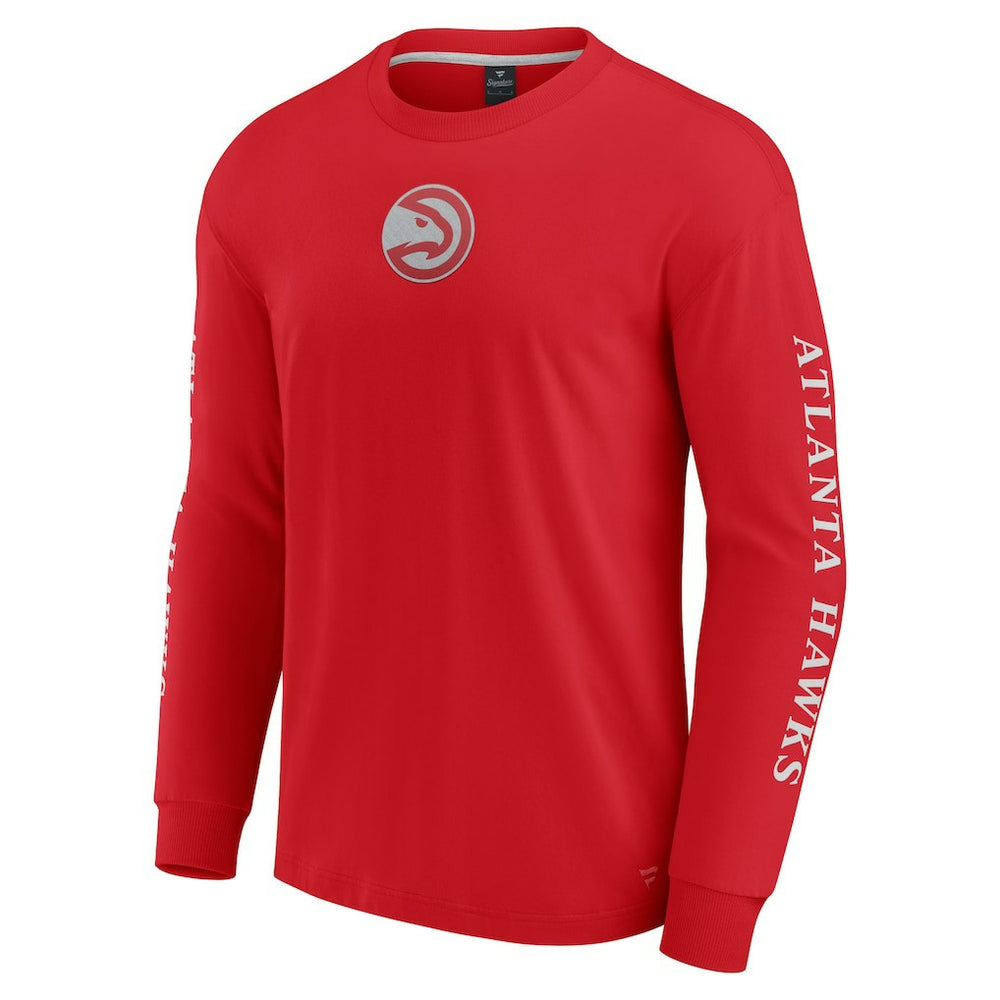 Atlanta Hawks Elements Strive Long Sleeve T-Shirt  Red - Fanatics