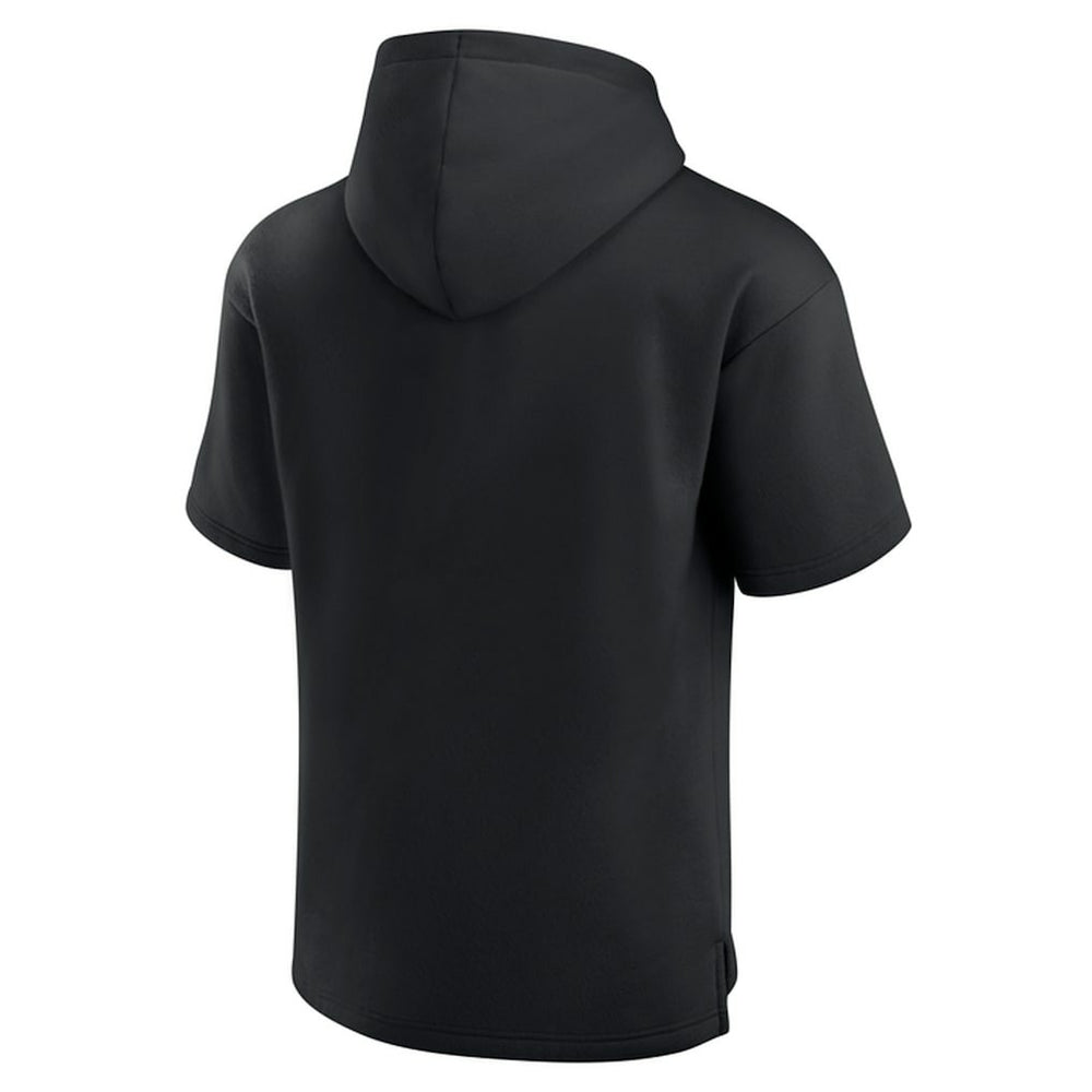 Chicago Bulls Elements Ready Short Sleeve Pullover Hoodie Black - Fanatics